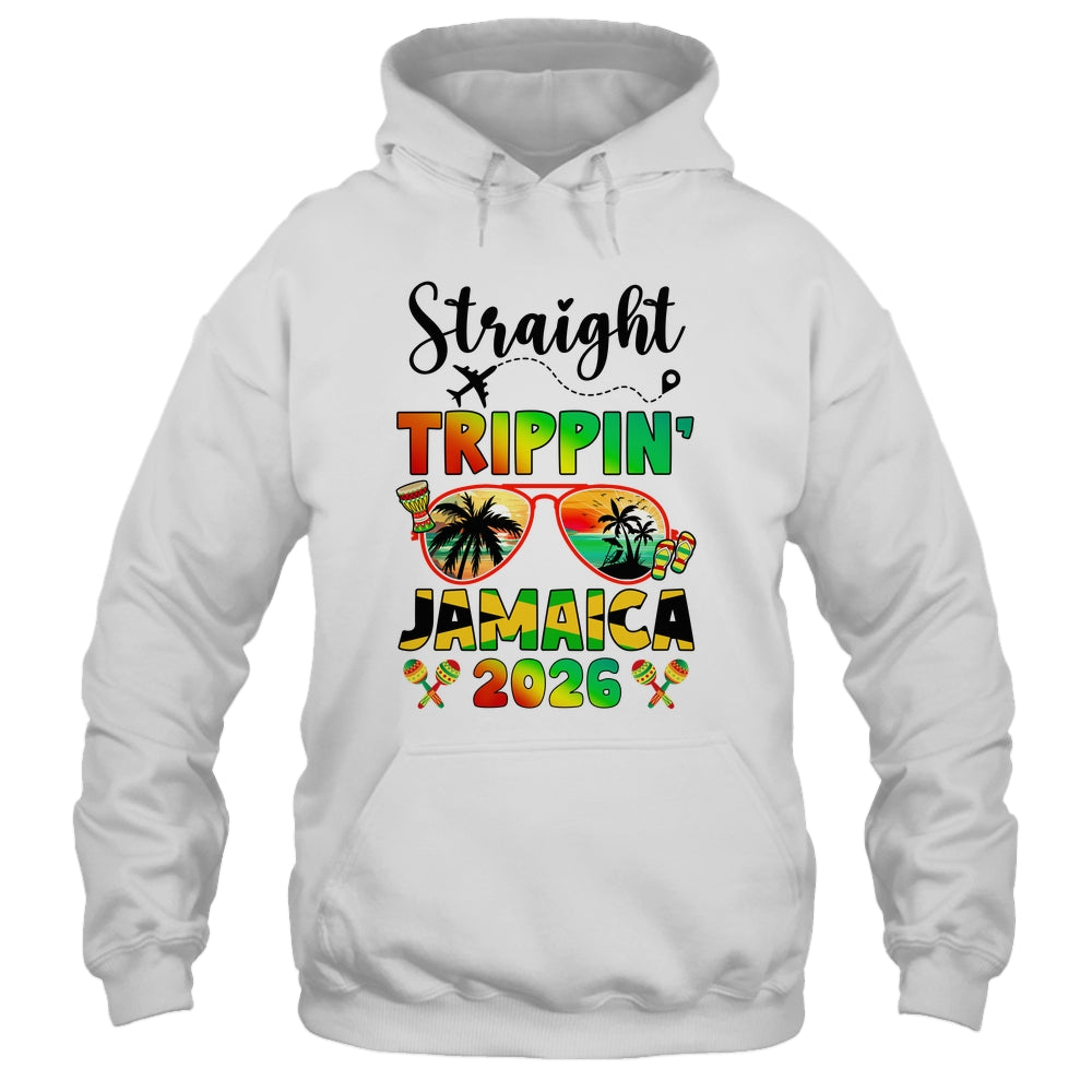 Straight Tripping Jamaica 2026 Family Vacation Matching Shirt & Tank Top | siriusteestore