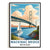 Straits Of Mackinac Bridge Michigan Vintage Travel Poster Wall Art Landscape Prints Paintings Picture For Home Room Living Room Office Bedroom Aesthetic Decor Unframed | siriusteestore