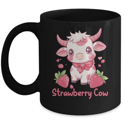 Strawberry Cow Kawaii Anime Strawberry Milk For Girls Kids Mug | siriusteestore