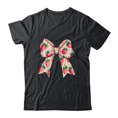Strawberry Festival Coquette Bow Berry Fruit Season Shirt & Tank Top | siriusteestore
