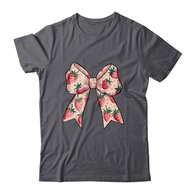 Strawberry Festival Coquette Bow Berry Fruit Season Shirt & Tank Top | siriusteestore