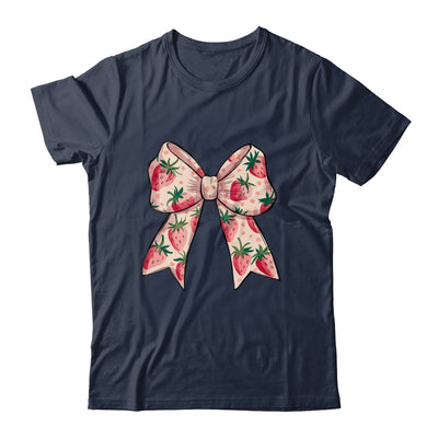 Strawberry Festival Coquette Bow Berry Fruit Season Shirt & Tank Top | siriusteestore