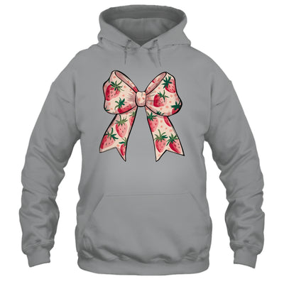 Strawberry Festival Coquette Bow Berry Fruit Season Shirt & Tank Top | siriusteestore