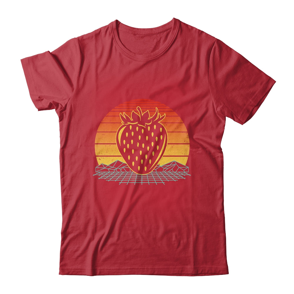 Strawberry Fruit Lover Retro Vintage 80s Style Men Women Shirt & Tank Top | siriusteestore