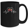 Strawberry Hearbeat Fruit Lover Fruitarian Strawberries Farm Mug | siriusteestore