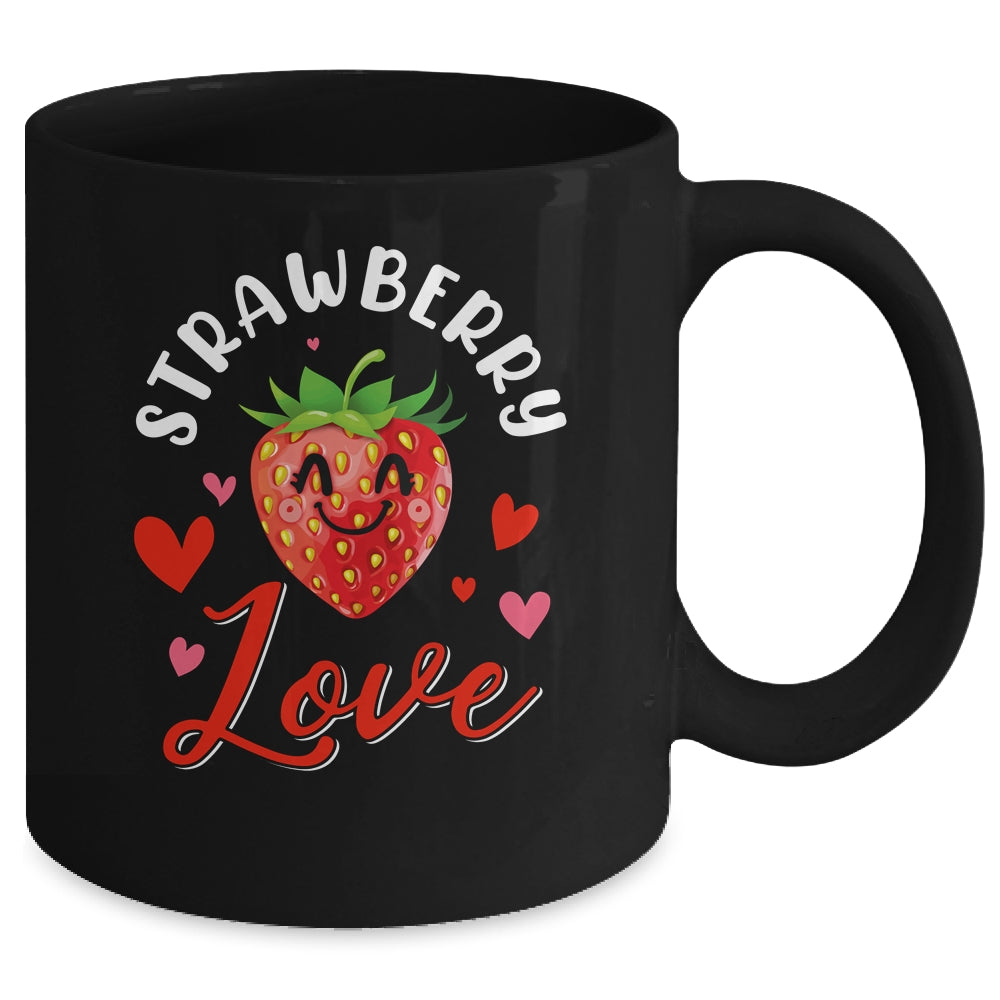 Strawberry Love Fruit Smiling Farmer Greengrocer Women Mug | siriusteestore