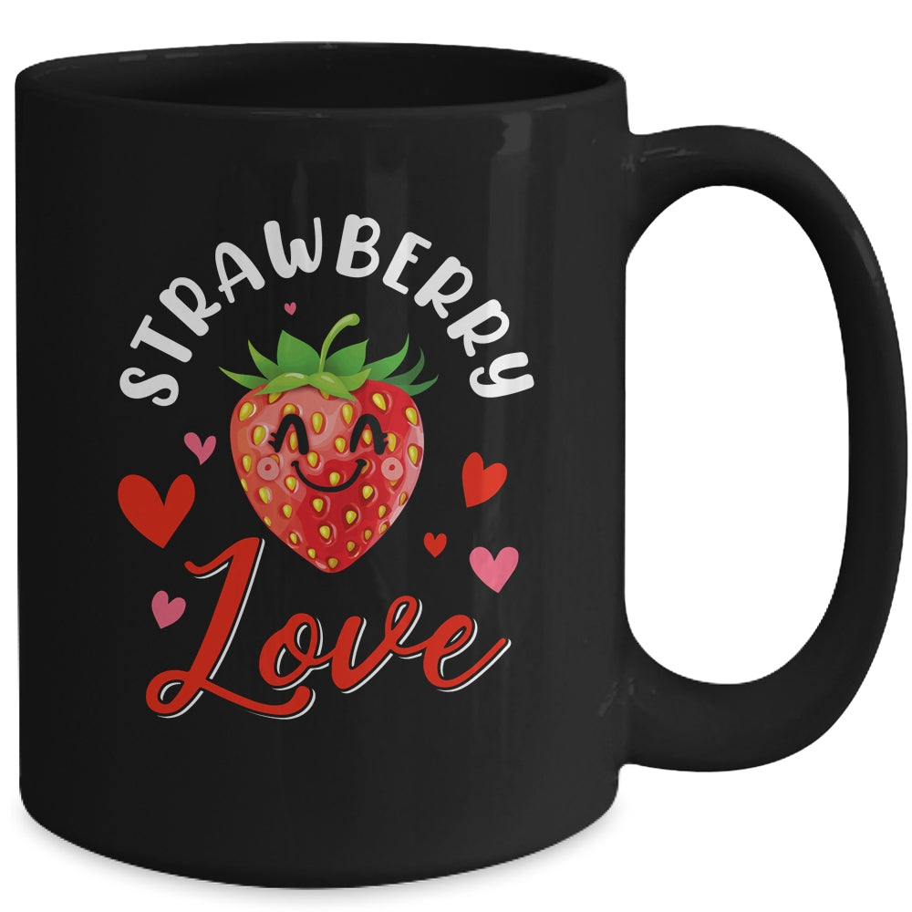 Strawberry Love Fruit Smiling Farmer Greengrocer Women Mug | siriusteestore