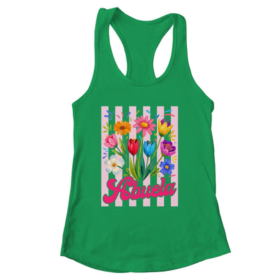 Striped Abuela Wildflowers Coquette Bow Floral Mothers Day Shirt & Tank Top | siriusteestore