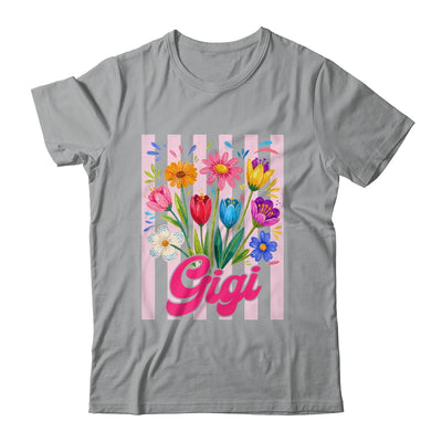 Striped Gigi Wildflowers Coquette Bow Floral Mothers Day Shirt & Tank Top | siriusteestore