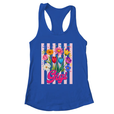 Striped Gigi Wildflowers Coquette Bow Floral Mothers Day Shirt & Tank Top | siriusteestore