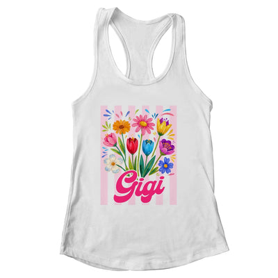 Striped Gigi Wildflowers Coquette Bow Floral Mothers Day Shirt & Tank Top | siriusteestore