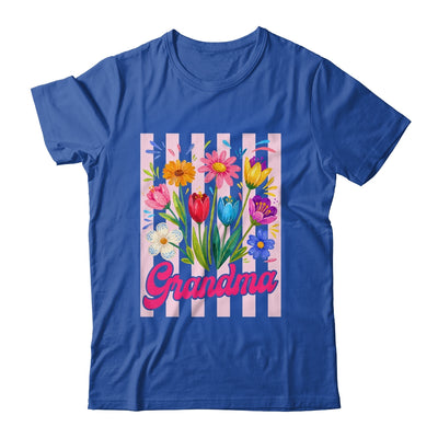 Striped Grandma Wildflowers Coquette Bow Floral Mothers Day Shirt & Tank Top | siriusteestore