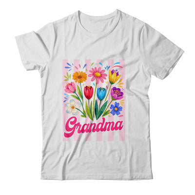 Striped Grandma Wildflowers Coquette Bow Floral Mothers Day Shirt & Tank Top | siriusteestore