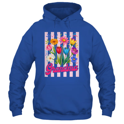 Striped Grandma Wildflowers Coquette Bow Floral Mothers Day Shirt & Tank Top | siriusteestore