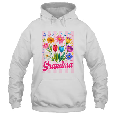 Striped Grandma Wildflowers Coquette Bow Floral Mothers Day Shirt & Tank Top | siriusteestore