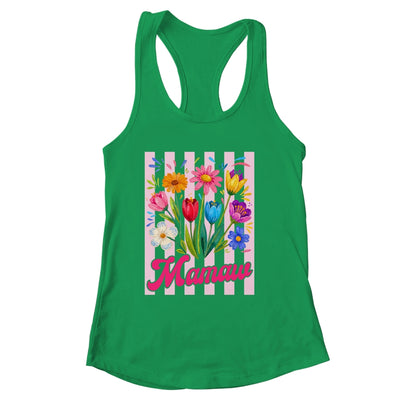 Striped Mamaw Wildflowers Coquette Bow Floral Mothers Day Shirt & Tank Top | siriusteestore