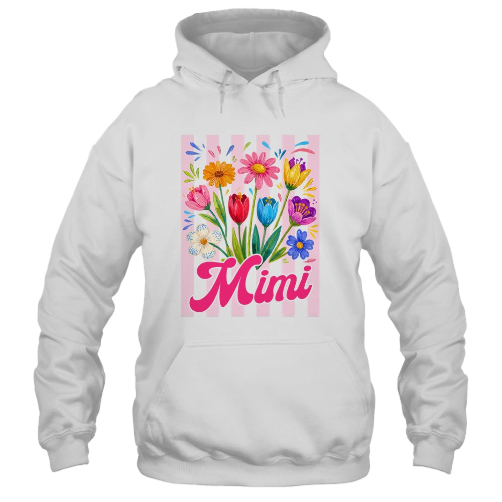 Striped Mimi Wildflowers Coquette Bow Floral Mothers Day Shirt & Tank Top | siriusteestore