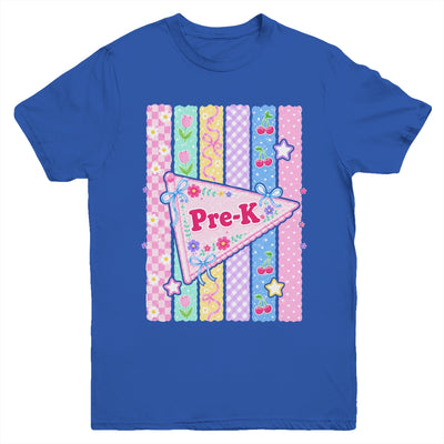 Striped Preppy Pre-K Grade Back To School Teacher Girl Kids Youth Shirt | siriusteestore