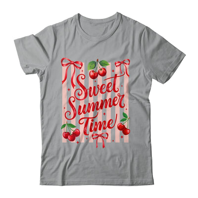 Striped Sweet Summer Time Cherry Coquette Retro Vacation Shirt & Tank Top | siriusteestore