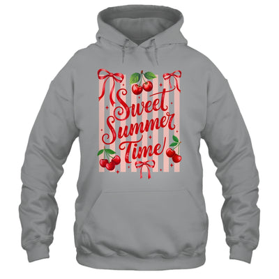 Striped Sweet Summer Time Cherry Coquette Retro Vacation Shirt & Tank Top | siriusteestore