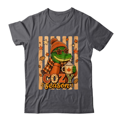 Stripes Cozy Season Alligator Fall Pumpkin Coquette Autumn Shirt & Sweatshirt | siriusteestore
