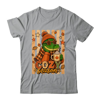 Stripes Cozy Season Alligator Fall Pumpkin Coquette Autumn Shirt & Sweatshirt | siriusteestore
