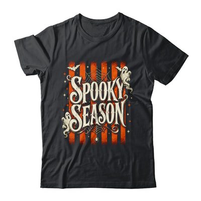 Stripes Spooky Season Halloween Ghost Bat Men Women Shirt & Sweatshirt | siriusteestore