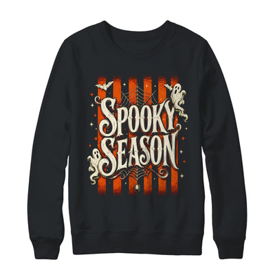 Stripes Spooky Season Halloween Ghost Bat Men Women Shirt & Sweatshirt | siriusteestore