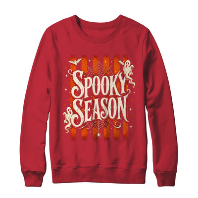 Stripes Spooky Season Halloween Ghost Bat Men Women Shirt & Sweatshirt | siriusteestore