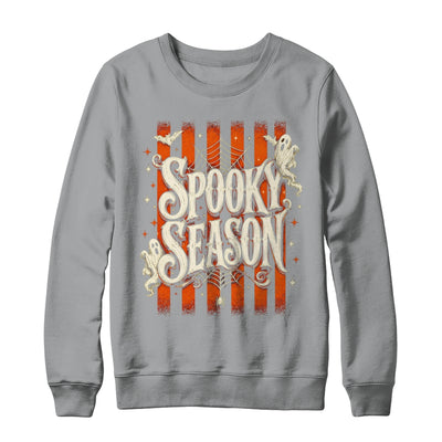 Stripes Spooky Season Halloween Ghost Bat Men Women Shirt & Sweatshirt | siriusteestore