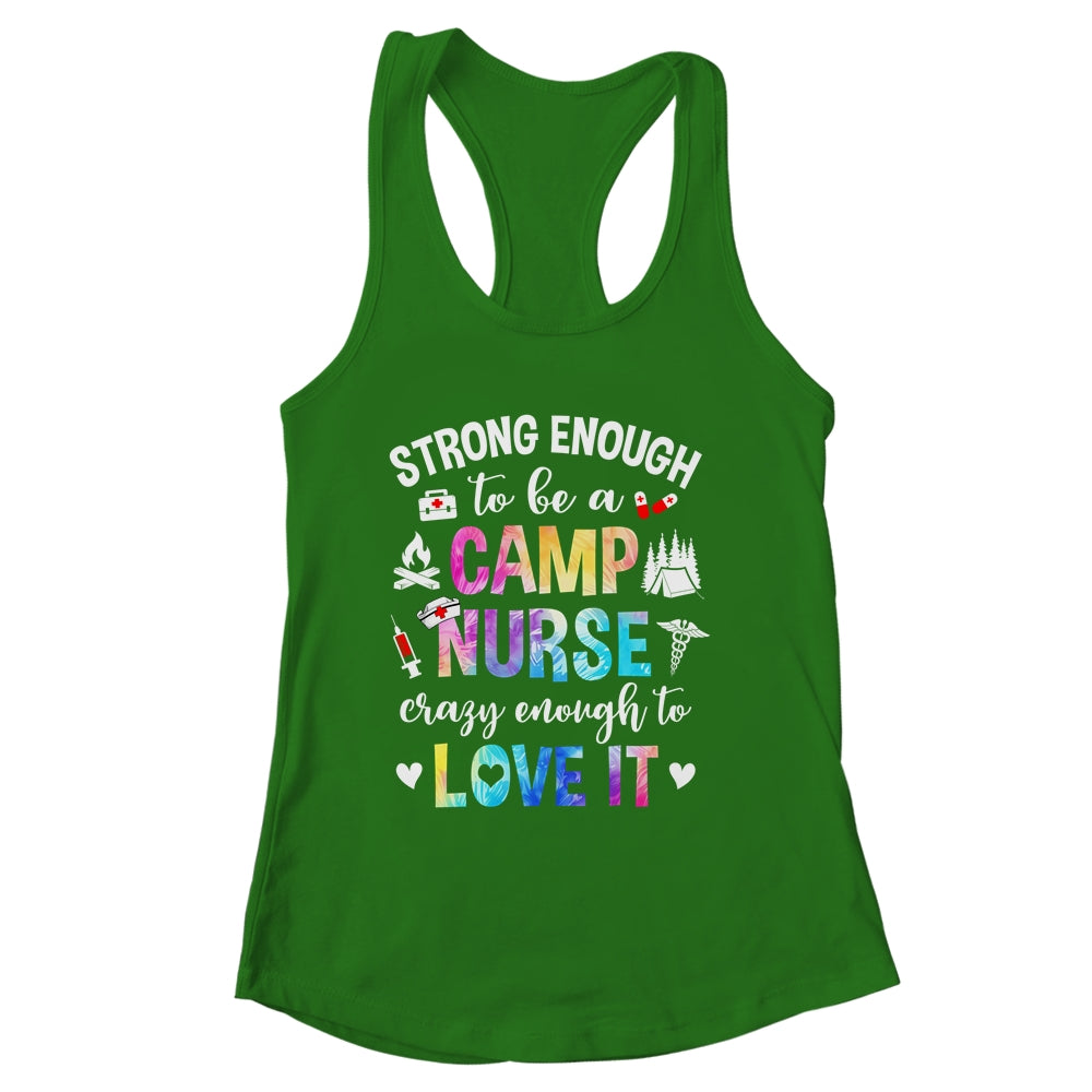 Strong Enough To Be A Camp Nurse Camp Nursing Summer Camping Shirt & Tank Top | siriusteestore