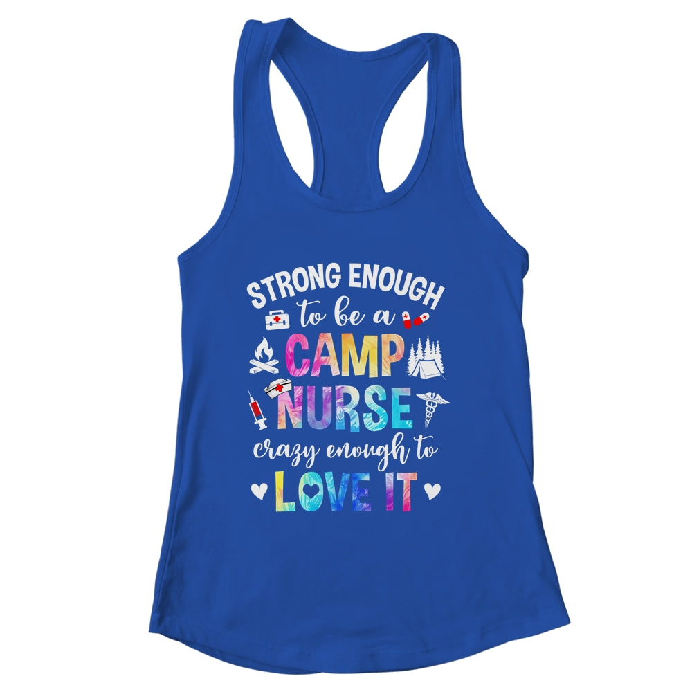 Strong Enough To Be A Camp Nurse Camp Nursing Summer Camping Shirt & Tank Top | siriusteestore