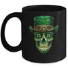 Sugar Skull Saint Patricks Day Of Dead Leprechaun Men Women Mug | siriusteestore