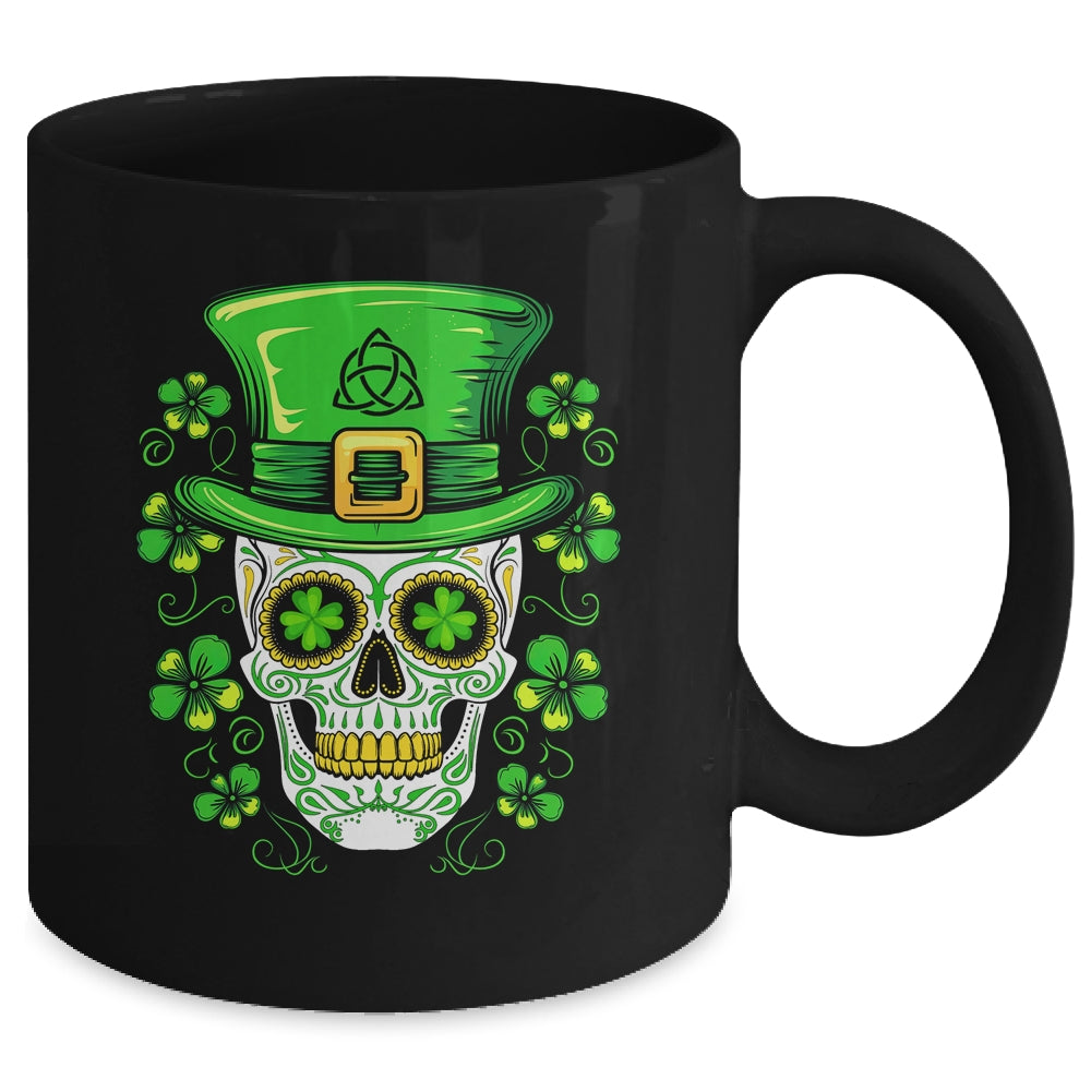 Sugar Skull St Patricks Day  Irish Custome Outfit Mug | siriusteestore