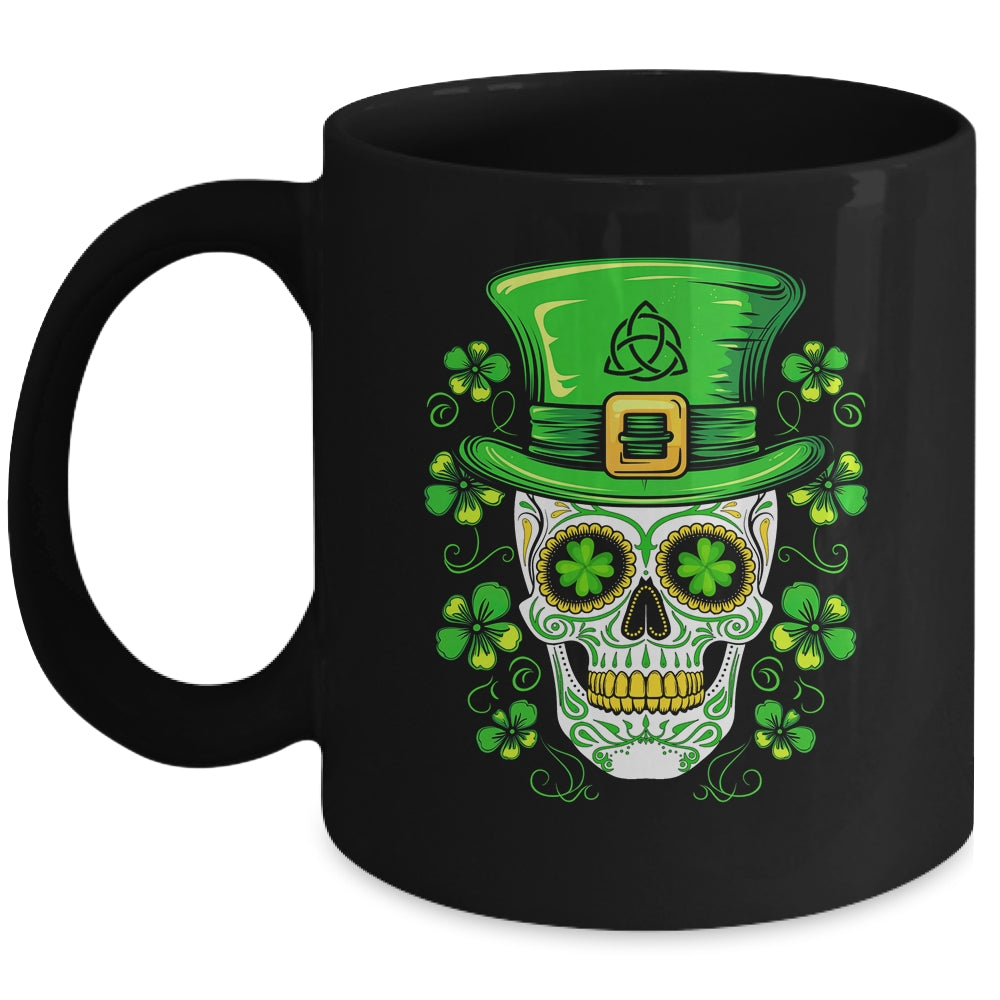 Sugar Skull St Patricks Day  Irish Custome Outfit Mug | siriusteestore