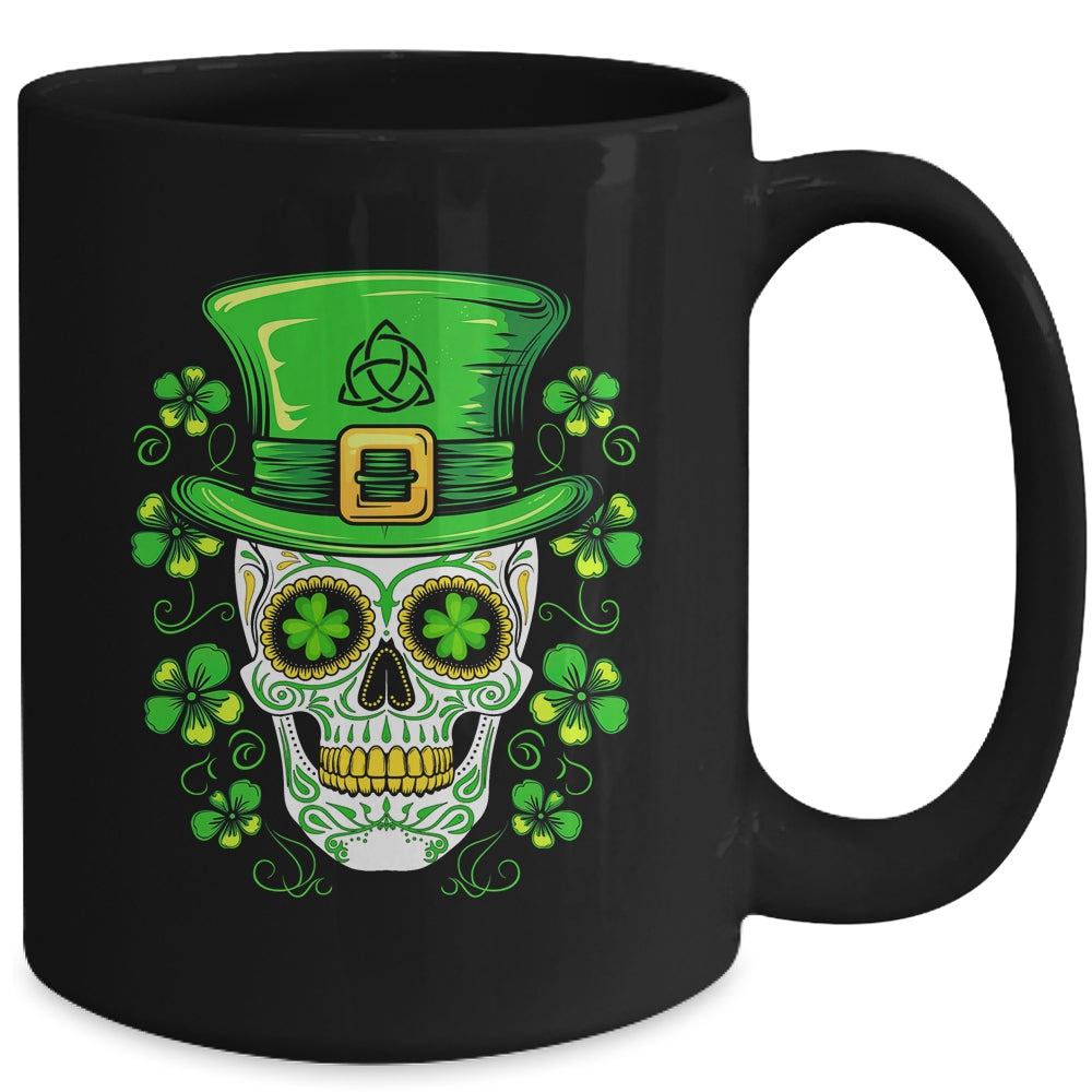 Sugar Skull St Patricks Day  Irish Custome Outfit Mug | siriusteestore