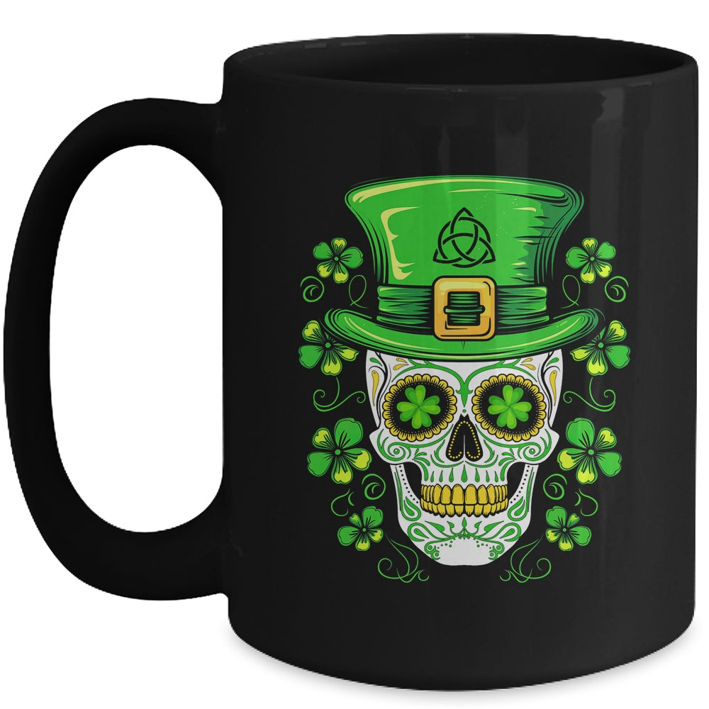 Sugar Skull St Patricks Day  Irish Custome Outfit Mug | siriusteestore