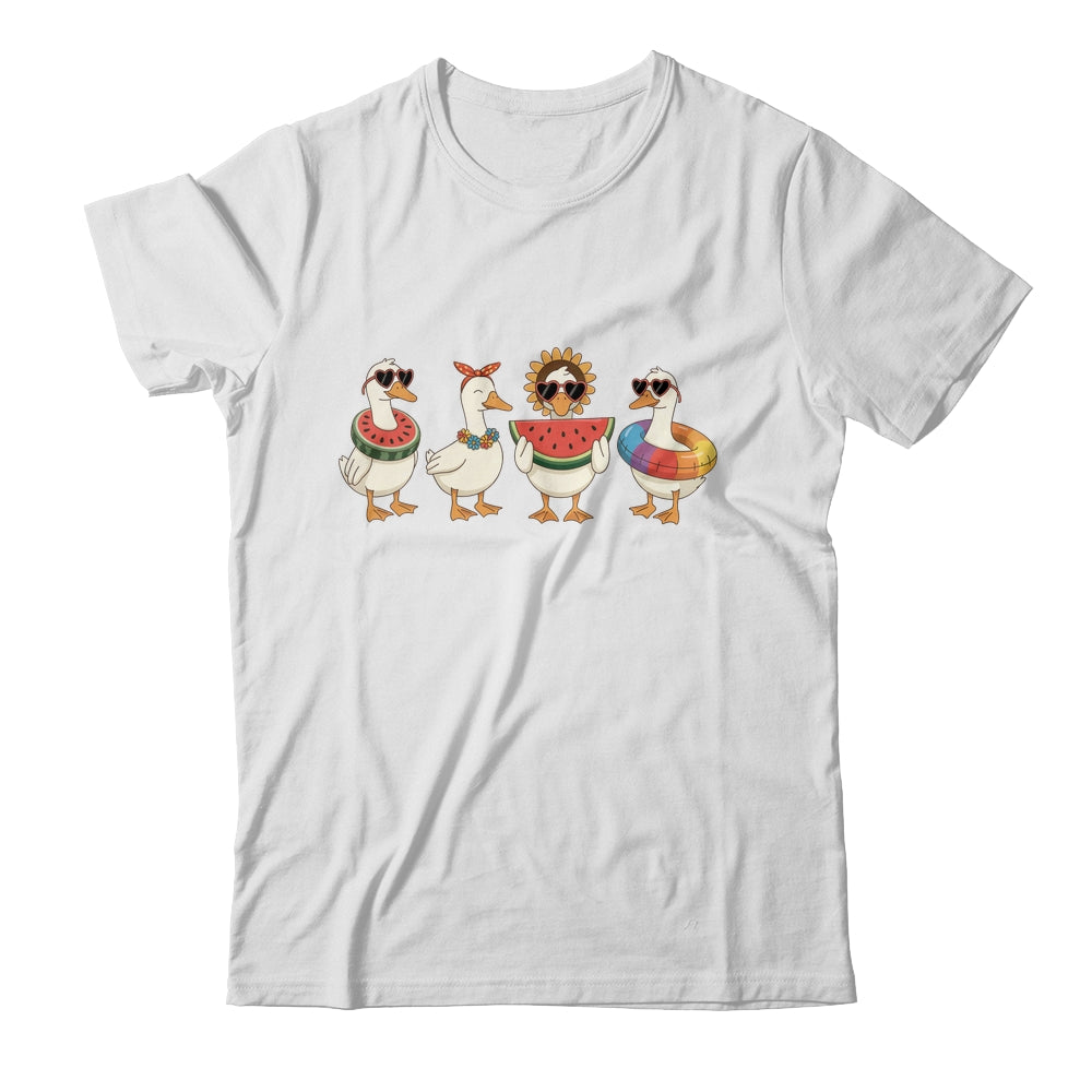 Summer Goose Hello Summer Vibes Goose Lover Beach Vacation Shirt & Sweatshirt | siriusteestore