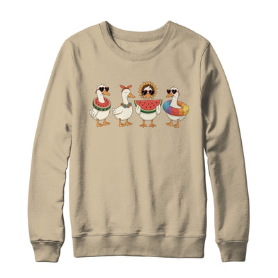 Summer Goose Hello Summer Vibes Goose Lover Beach Vacation Shirt & Sweatshirt | siriusteestore