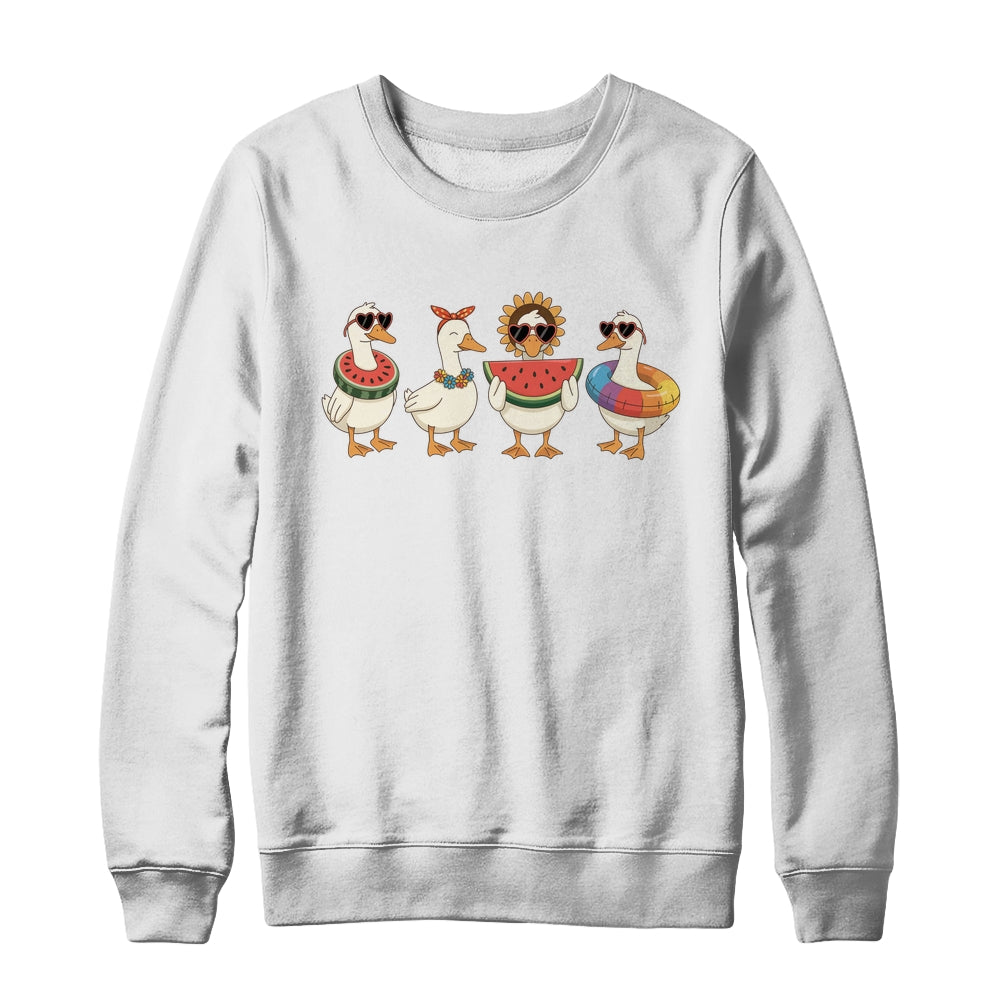 Summer Goose Hello Summer Vibes Goose Lover Beach Vacation Shirt & Sweatshirt | siriusteestore