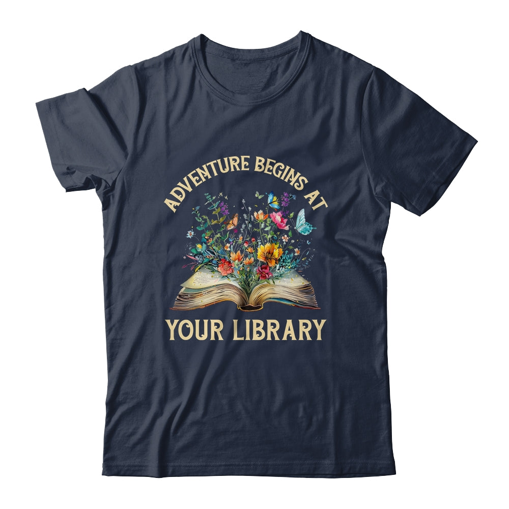 Summer Reading 2024 Vintage Adventure Begins At Your Library Shirt & Tank Top | siriusteestore