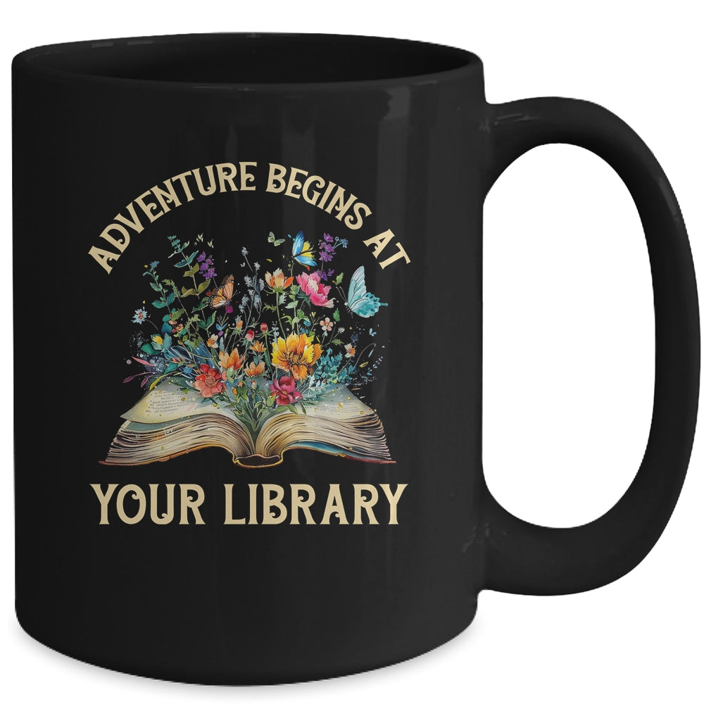 Summer Reading 2024 Vintage Adventure Begins At Your Library Mug | siriusteestore