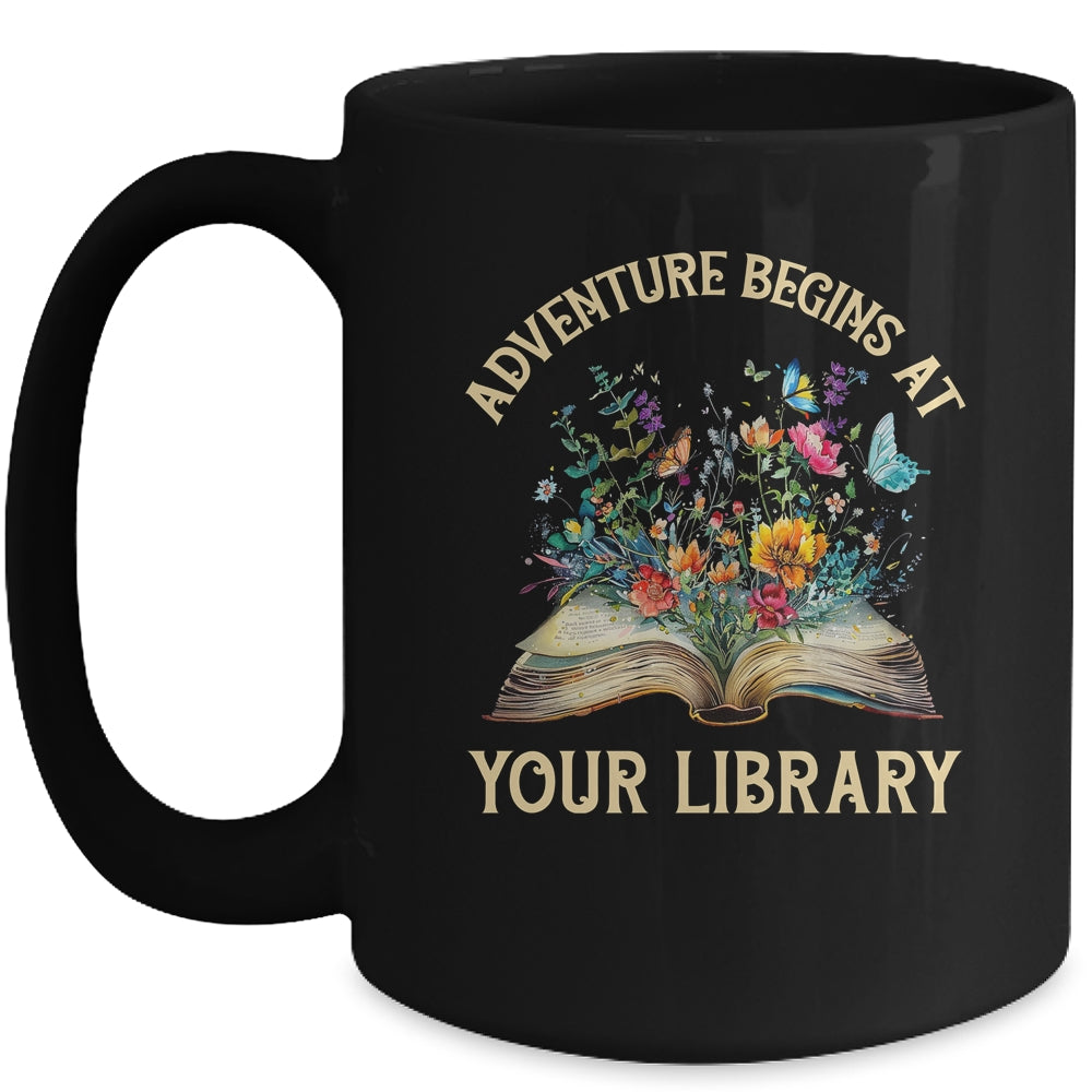 Summer Reading 2024 Vintage Adventure Begins At Your Library Mug | siriusteestore