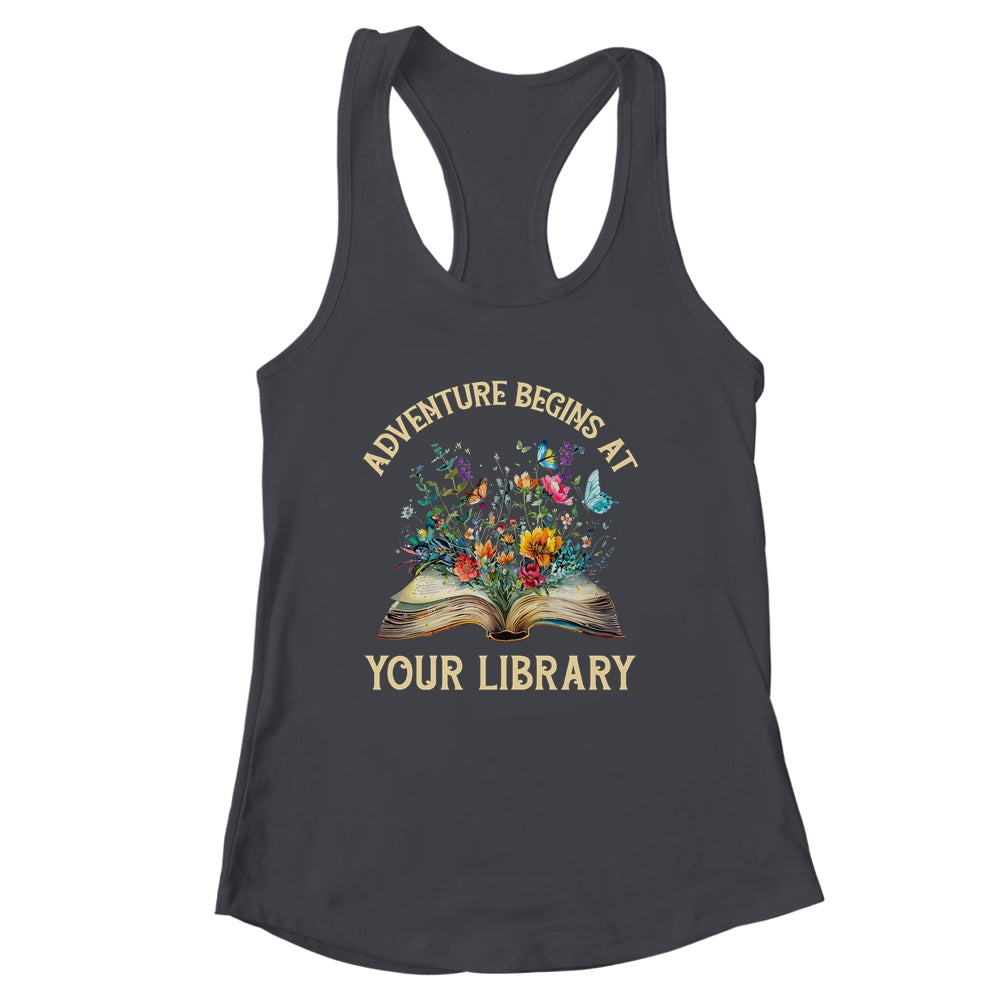 Summer Reading 2024 Vintage Adventure Begins At Your Library Shirt & Tank Top | siriusteestore
