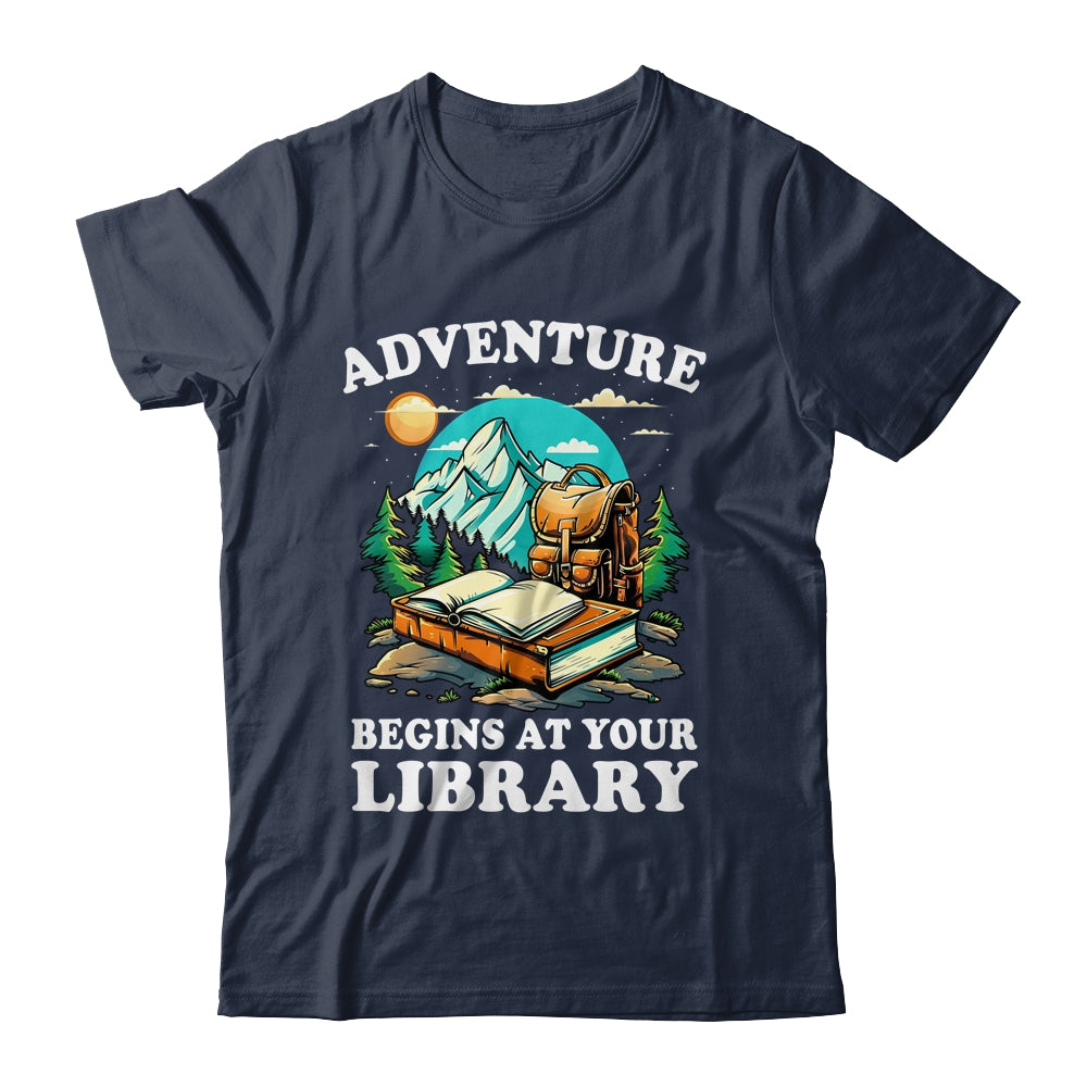 Summer Reading Program 2024 Adventure Begins At Your Library Shirt & Tank Top | siriusteestore