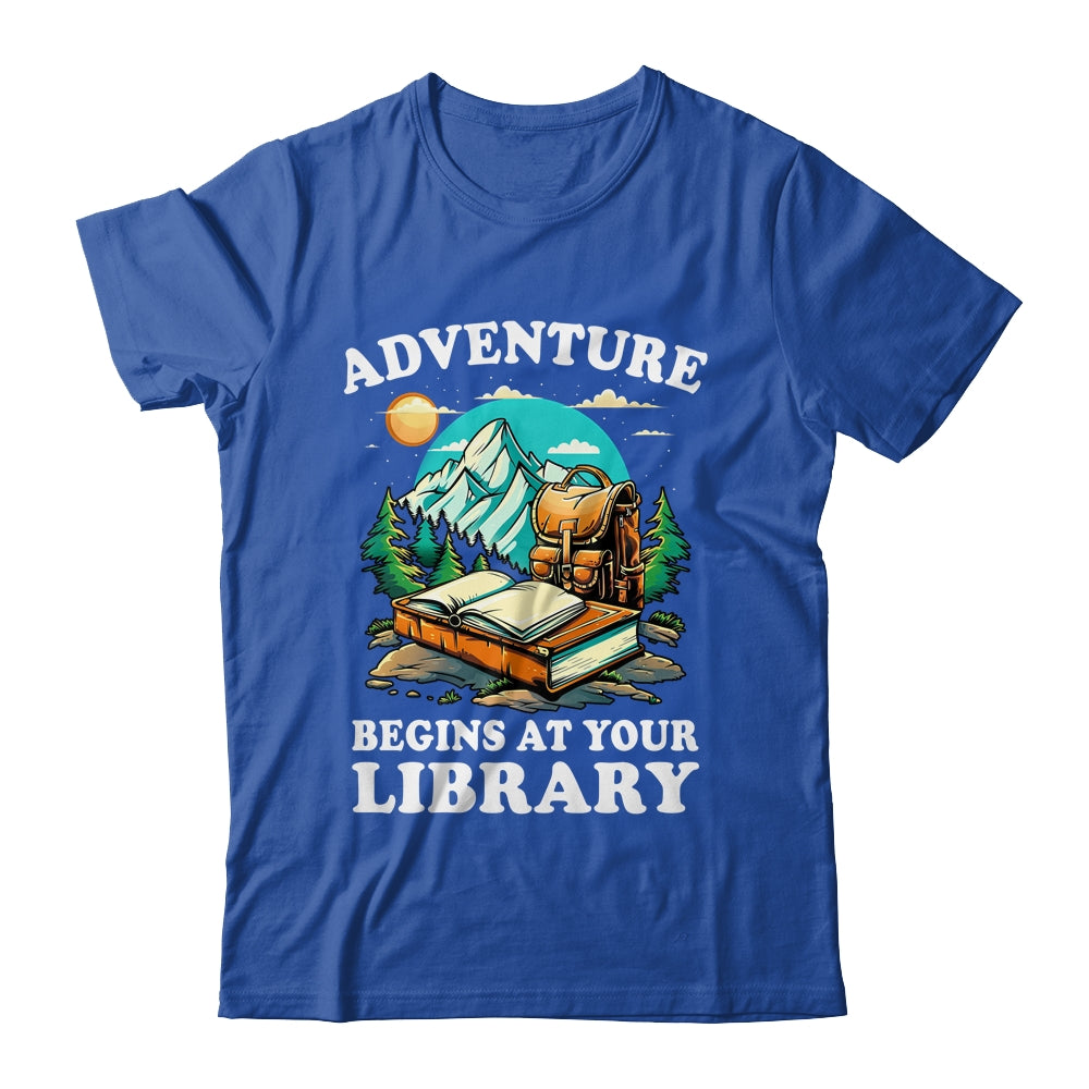Summer Reading Program 2024 Adventure Begins At Your Library Shirt & Tank Top | siriusteestore