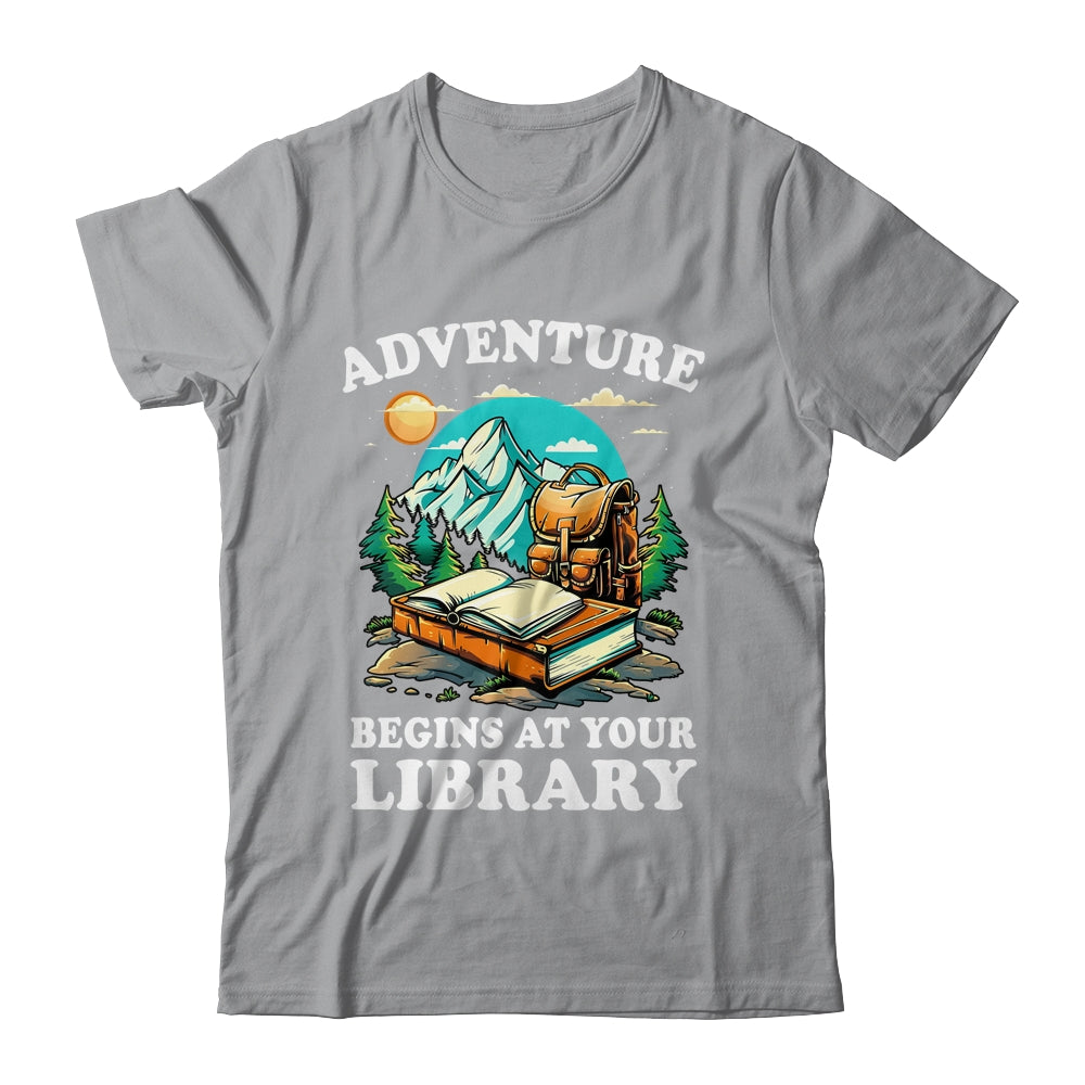 Summer Reading Program 2024 Adventure Begins At Your Library Shirt & Tank Top | siriusteestore