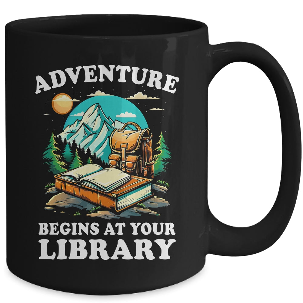 Summer Reading Program 2024 Adventure Begins At Your Library Mug | siriusteestore