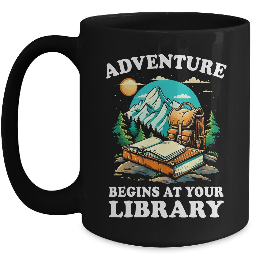 Summer Reading Program 2024 Adventure Begins At Your Library Mug | siriusteestore
