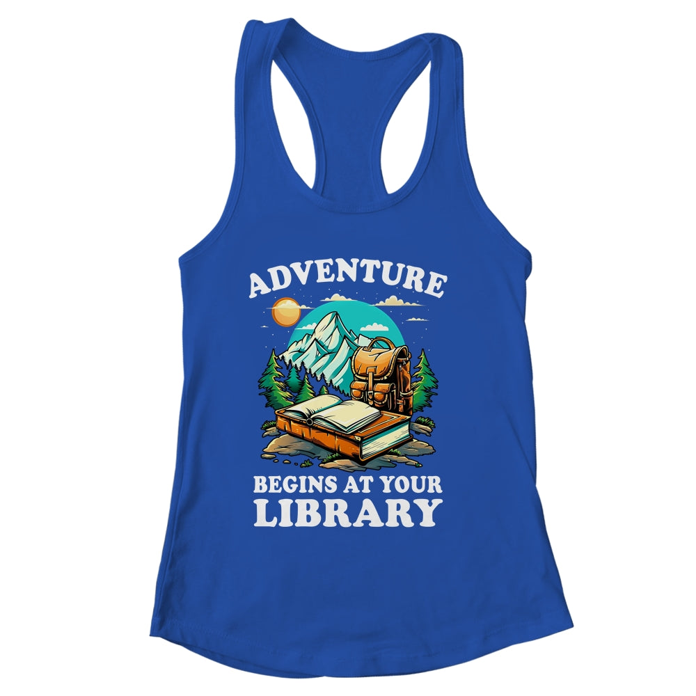 Summer Reading Program 2024 Adventure Begins At Your Library Shirt & Tank Top | siriusteestore